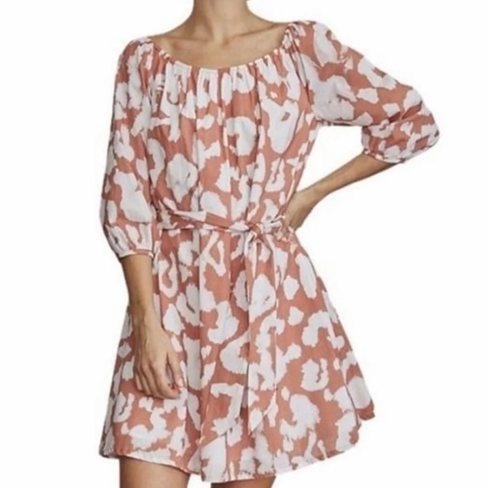 Elizabeth and James Uptown Day Glow Woman’s Small Tie Dye Fit & Flare Dress